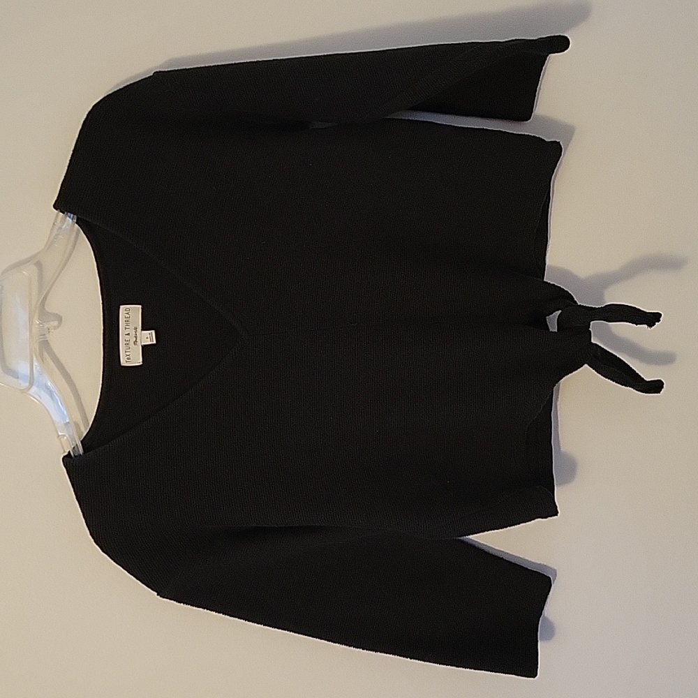 Madewell Texture & Thread Cropped Sweater, Size Small
